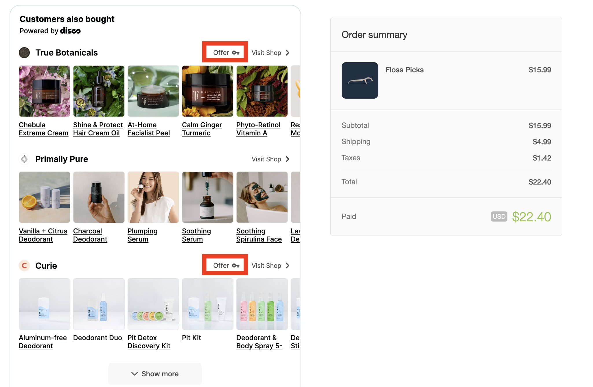 Discounts Offer in DiscoFeed.png